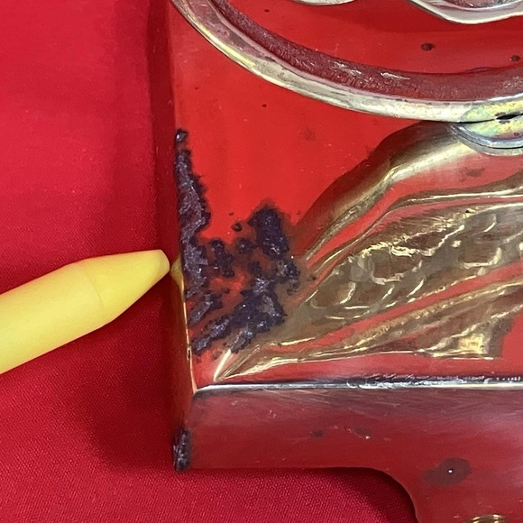 Vtg Restoration Hardware Brass Stocking Hanger / Ball Ornament Christmas India - Picture 3 of 13